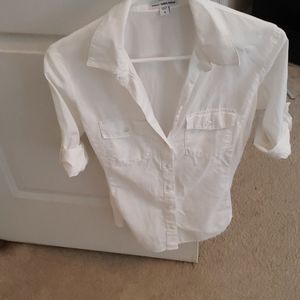 James Perse White summer top